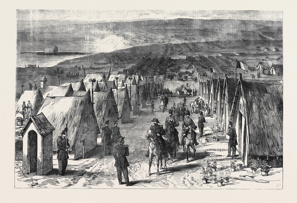 Detail of The French Camp at Honvault, Near Boulogne by Anonymous