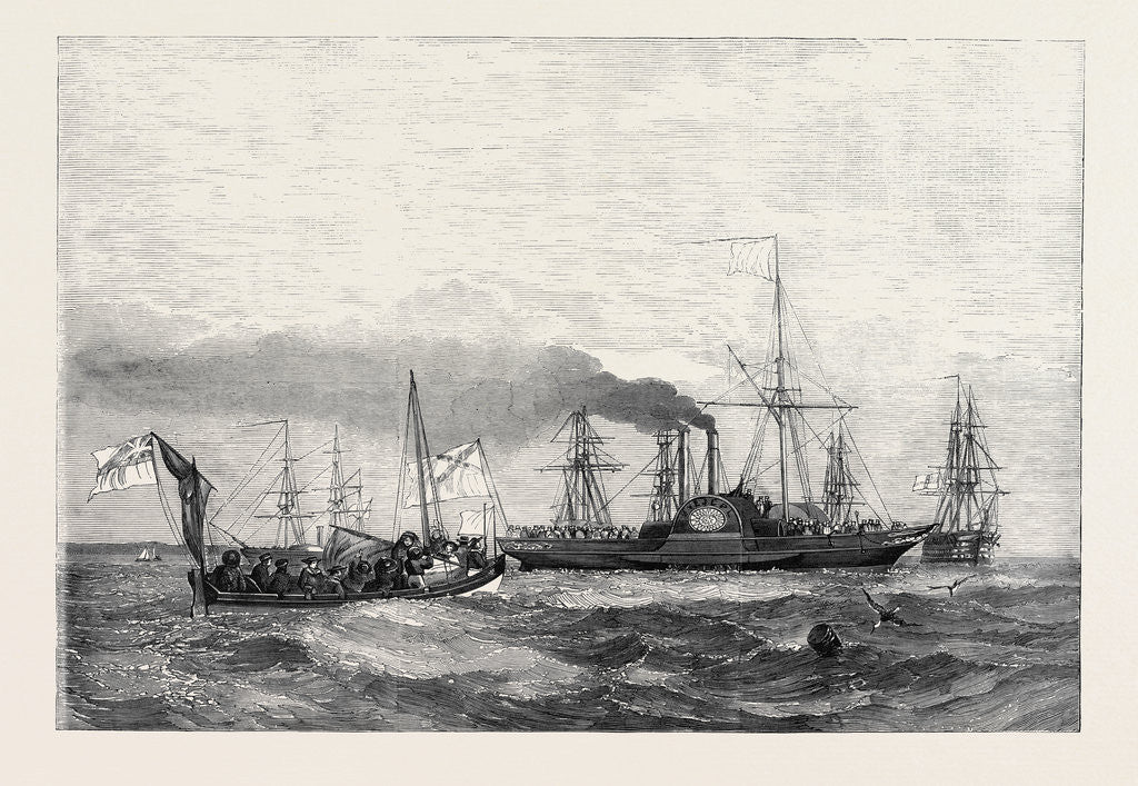 Detail of Russian Steamboat, with a Flag of Truce Bringing Despatches for Admiral Dundas by Anonymous
