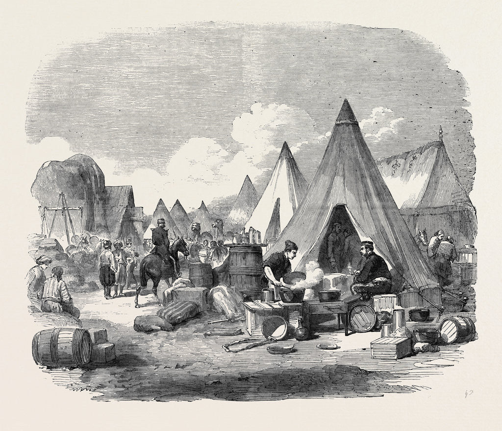 Detail of The Commissariat Camp in the Crimea, 3rd Division by Anonymous