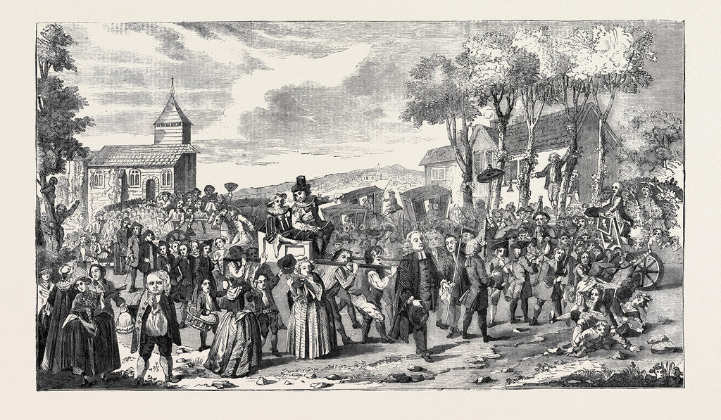 Detail of The Dunmow Procession, June 20, 1751 by Anonymous