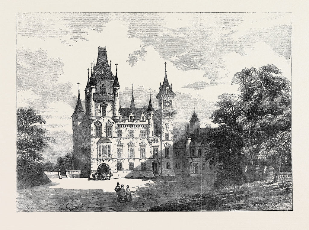 Detail of Dunrobin Castle by Anonymous