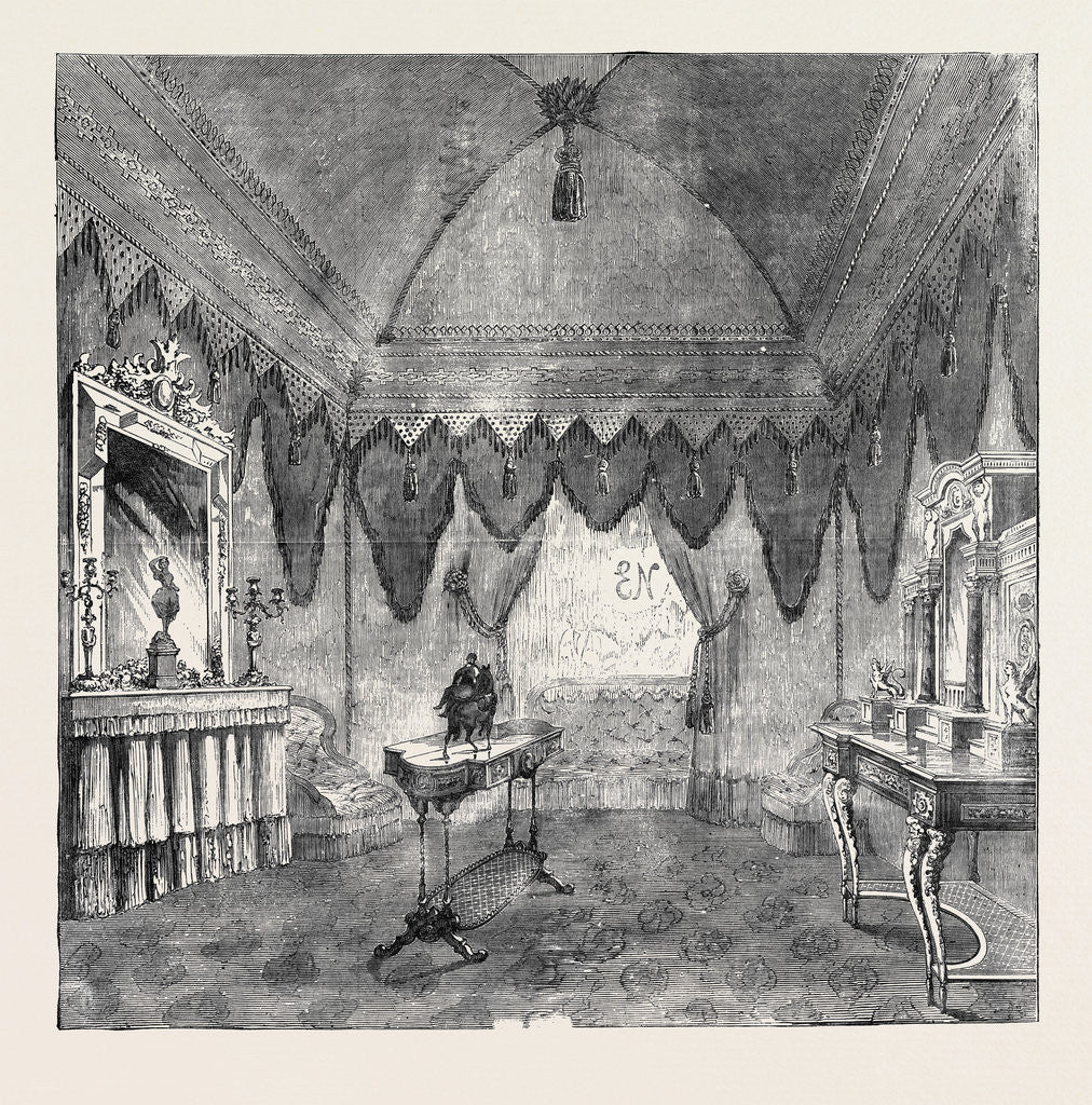 Detail of Her Majesty's Visit to Paris: Boudoir for the Reception of Queen Victoria, at the Universal Exhibition, at Paris, August 4, 1855 by Anonymous