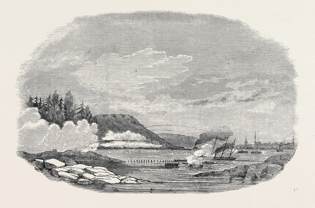 Detail of The Gun Boat Ruby, and Boats of the Arrogant and Magicienne Reconnoitring the Strait of Stralsund by Anonymous