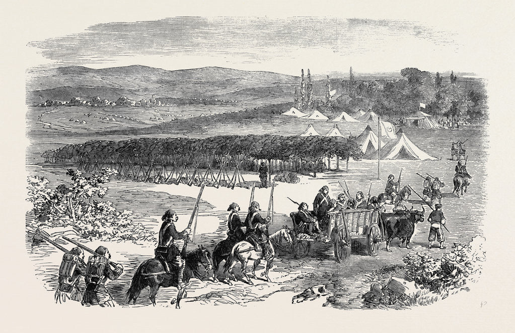 Detail of Sketches in the Crimea, Valley of Vorutzia: The Woronzow Road by Anonymous