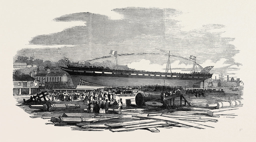 Detail of Launch of the Araxes at Bristol by Anonymous