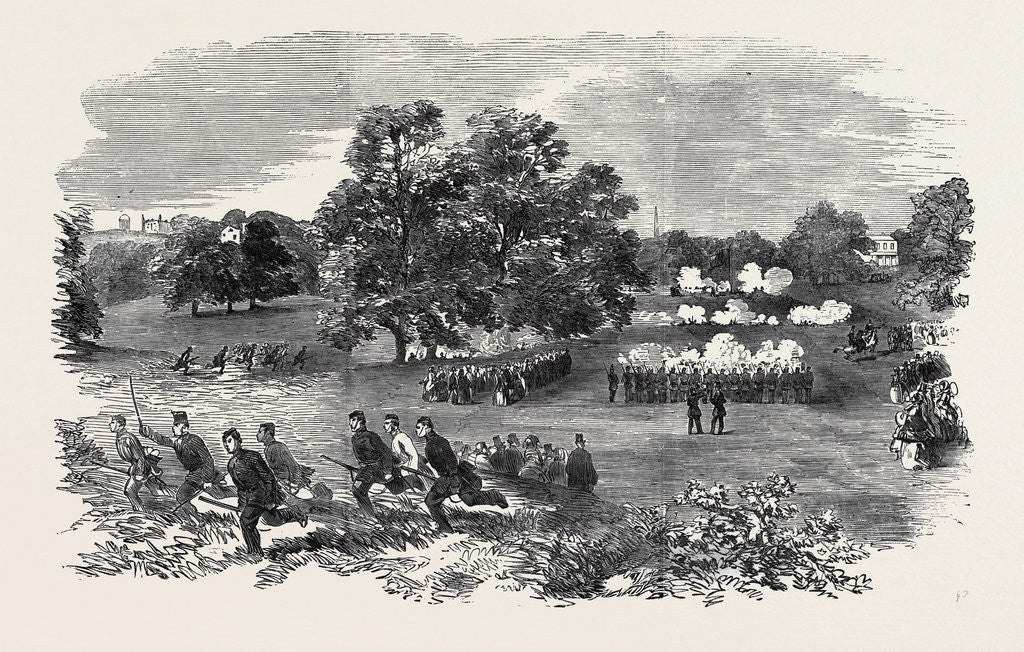 Detail of Grand Field Day of the Rifle Corps, at Torquay by Anonymous