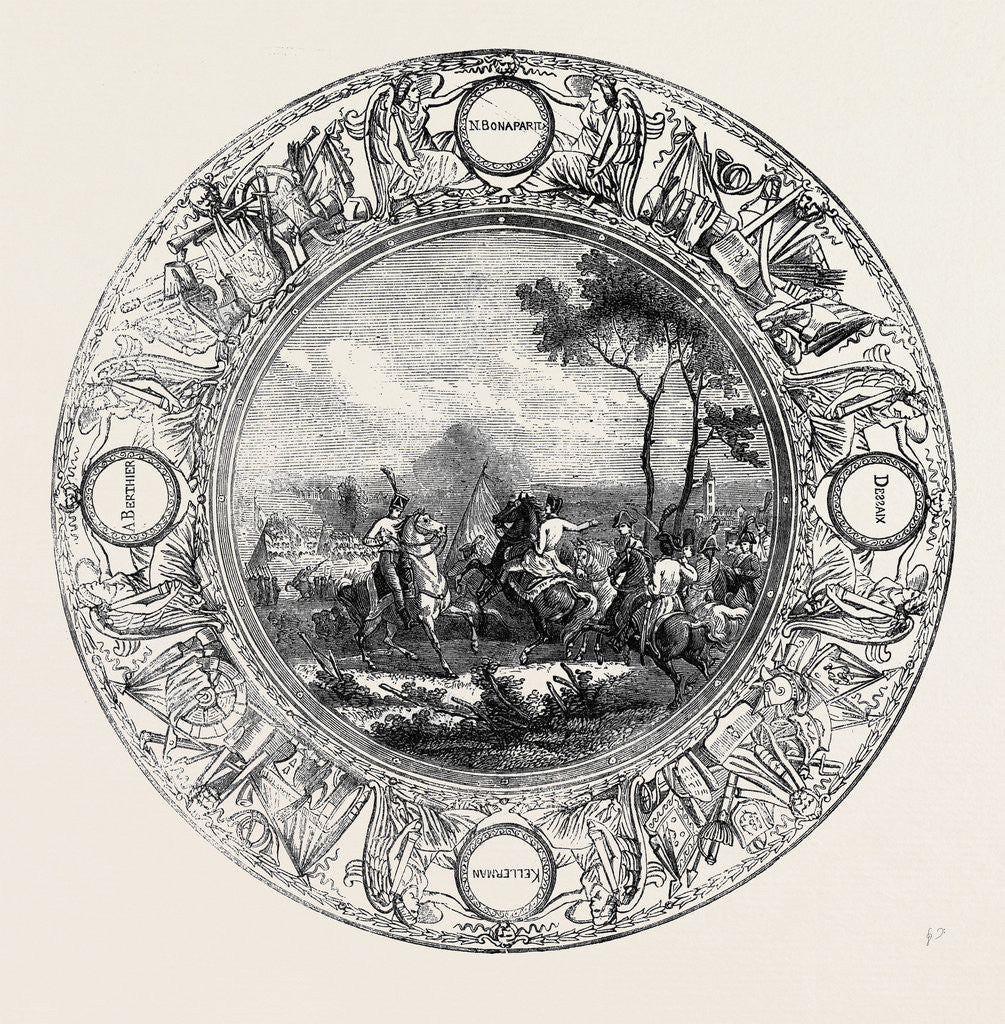 Detail of Sevres Plate, Painted with a Scene from the Battle of Marengo, for the Emperor Napoleon I by Anonymous
