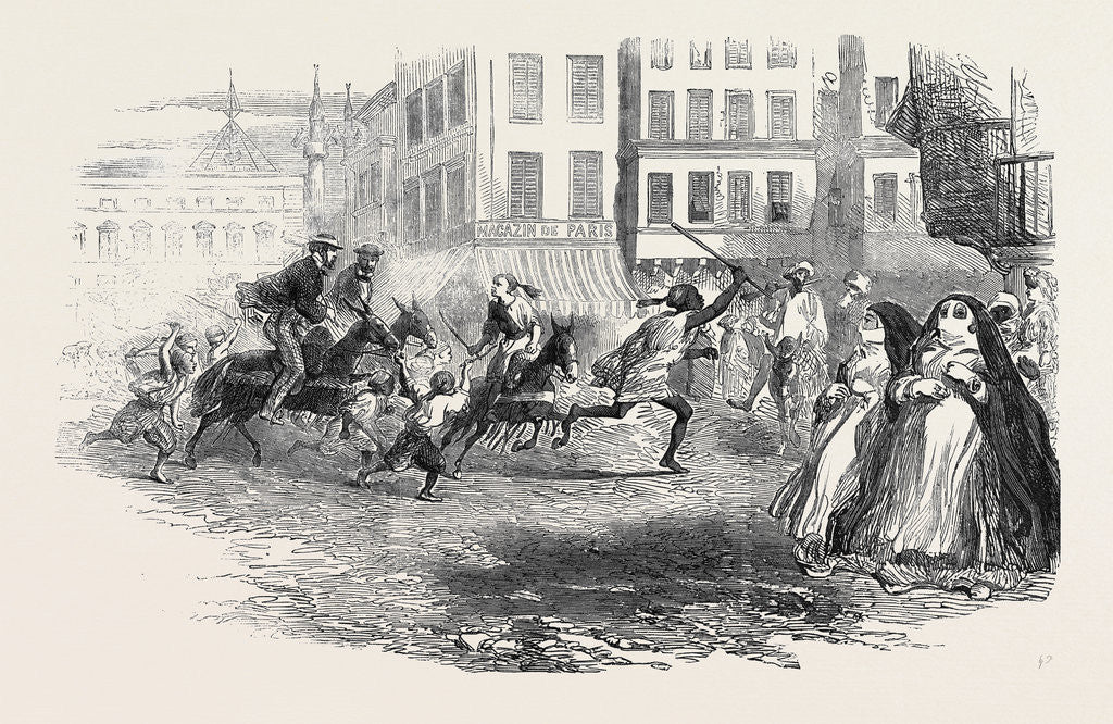 Detail of Donkey Races in Alexandria. by Anonymous
