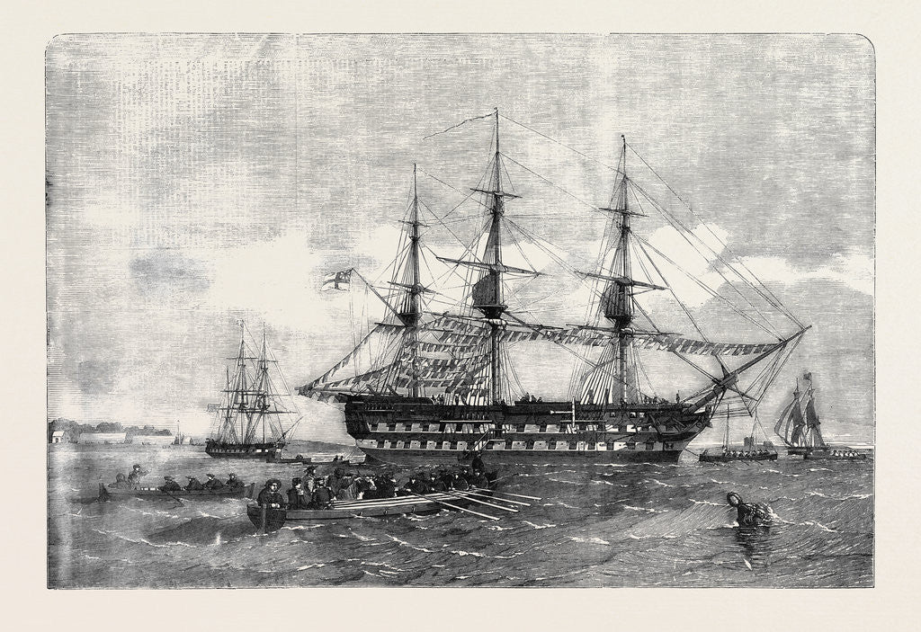 Detail of The Belleisle Hospital Ship Taking Provisions on Board by Anonymous