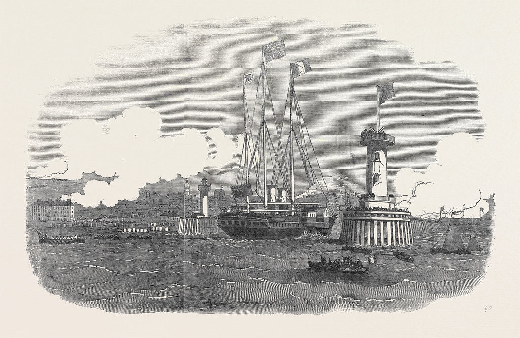 Detail of Her Maiesty's Visit to France, the Royal Yacht Entering Boulogne Harbour by Anonymous