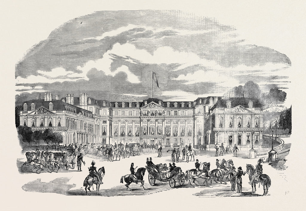 Detail of Arrival of Her Majesty at the Palace of St. Cloud by Anonymous