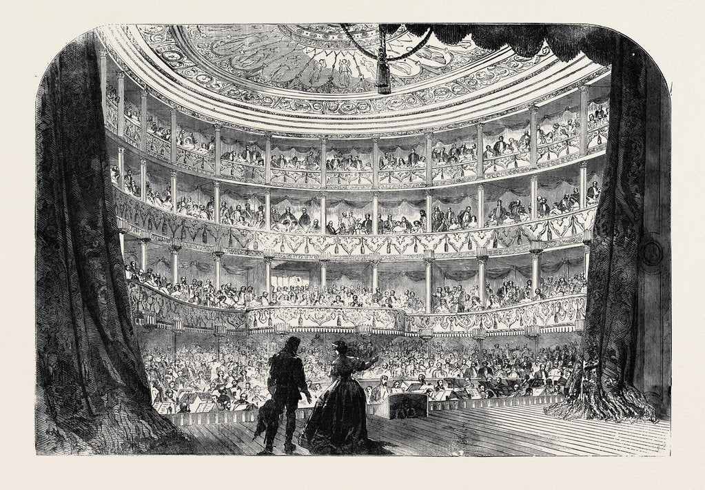 Detail of Performance Before Her Majesty in the Theatre of the Palace of St. Cloud by Anonymous