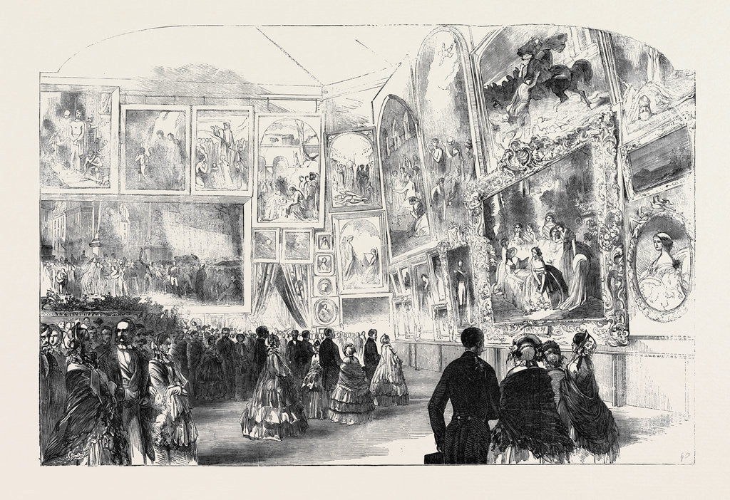 Detail of The Queen's Visit to France. Her Majesty at the Exposition Des Beaux Arts by Anonymous
