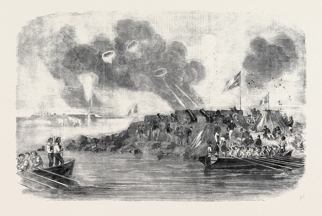 Detail of The French Mortar Battery Before Sveaborg by Anonymous