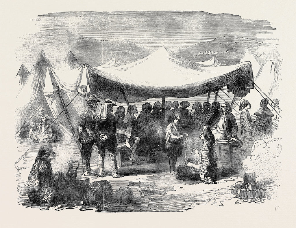 Detail of The War in the Crimea: Croats' Camp at Balaclava by Anonymous
