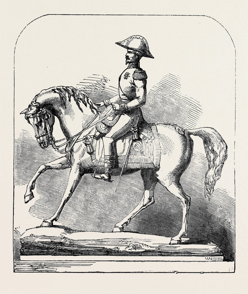 Detail of The Paris Universal Exhibition: Silver Statuette of Napoleon III by Anonymous