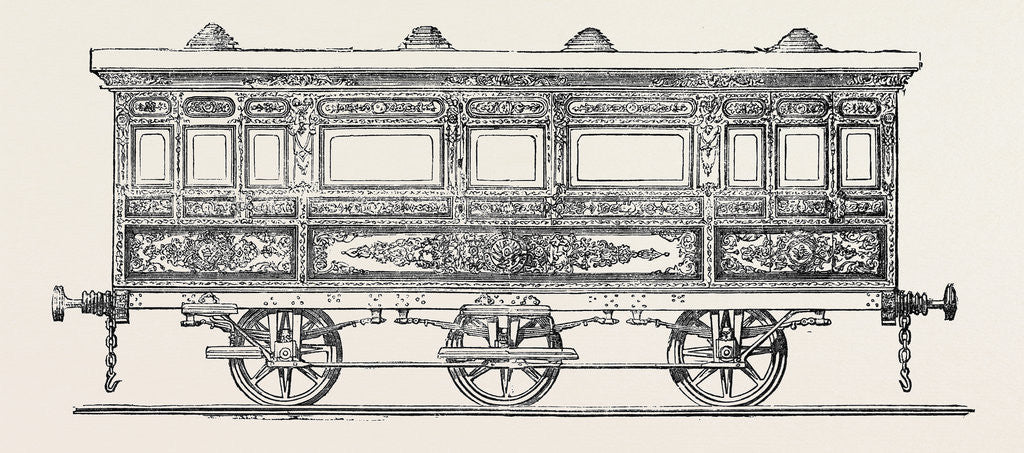 Detail of Railway State Carriage for His Highness the Viceroy of Egypt by Anonymous