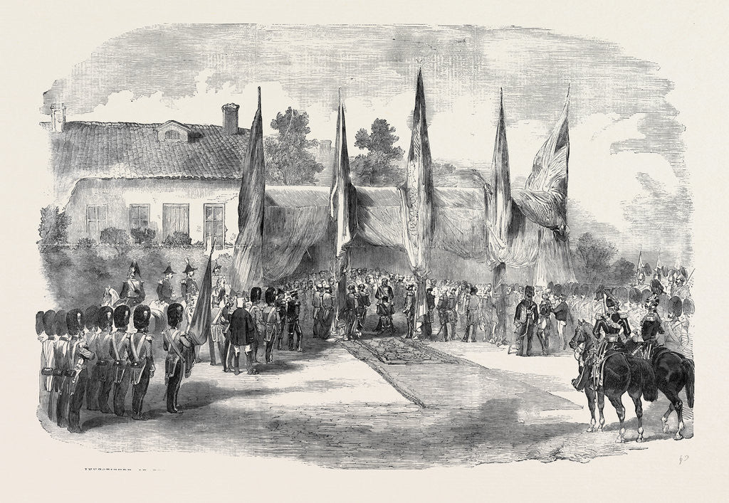 Detail of Investiture of the Order of the Bath, by Lord Stratford De Redcliffe, Before Sebastopol by Anonymous