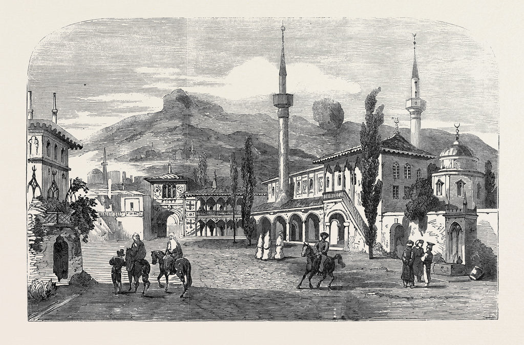 Detail of Prince Menschikoff's Palace, at Bagtcheserai, Interior Court by Anonymous