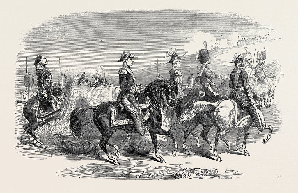 Detail of Sketch of the Funeral of the Late Lord Raglan in the Crimea by Anonymous