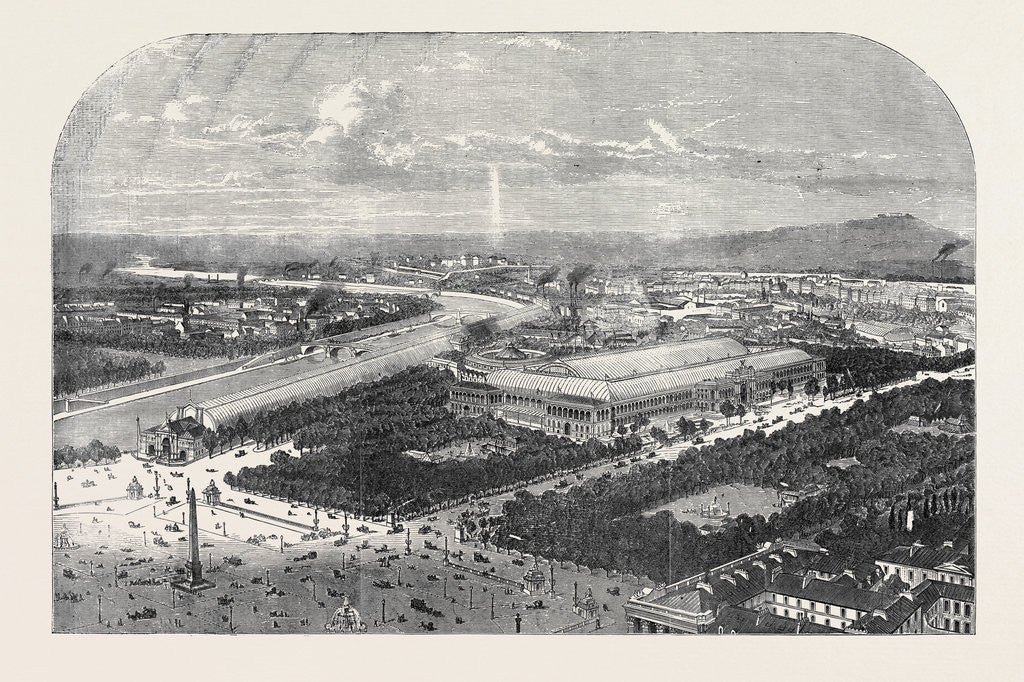 Detail of The Universal Exhibition Building at Paris by Anonymous