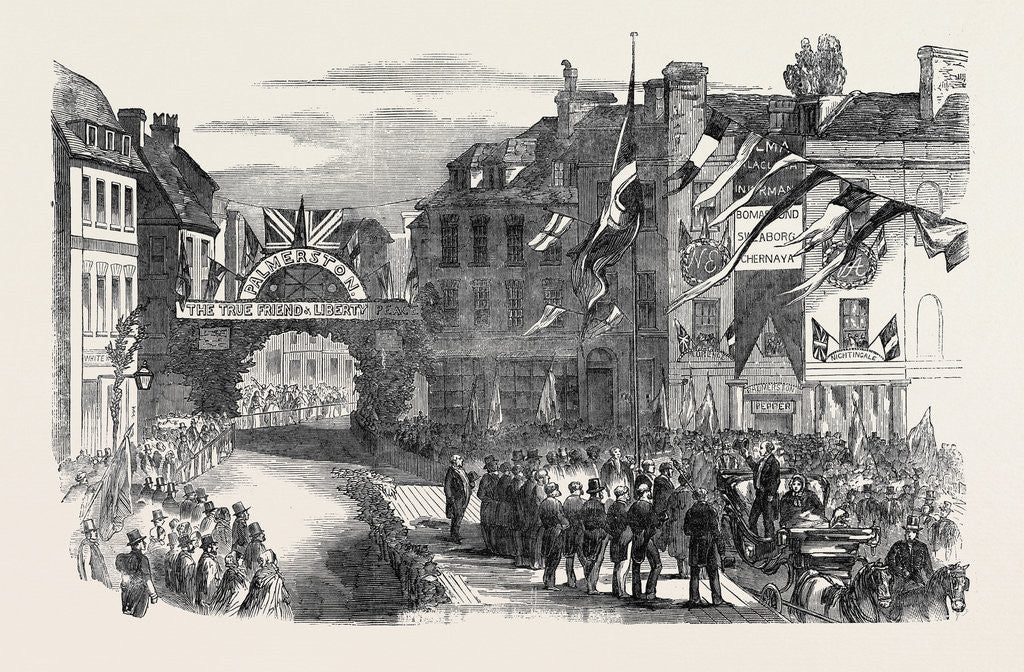 Detail of Reception of Viscount Palmerston at Romsey. by Anonymous