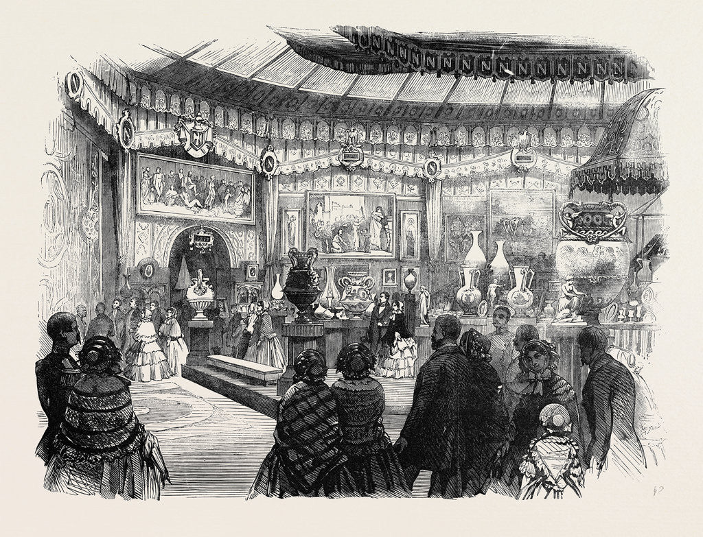 Detail of The Sevres Court, in the Paris Universal Exhibition by Anonymous