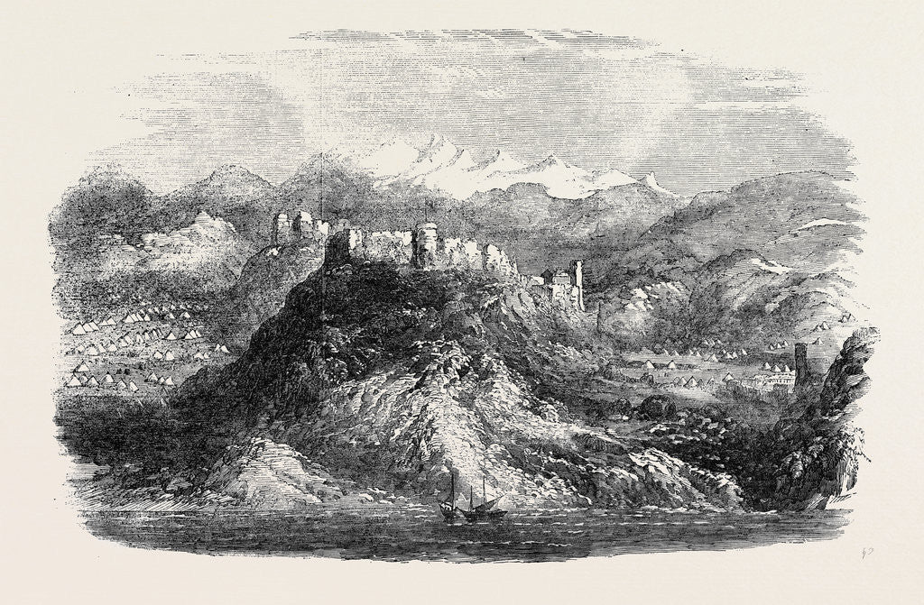 Detail of Portion of the Camp of Omer Pacha, Upon the Eastern Shore of the Black Sea by Anonymous