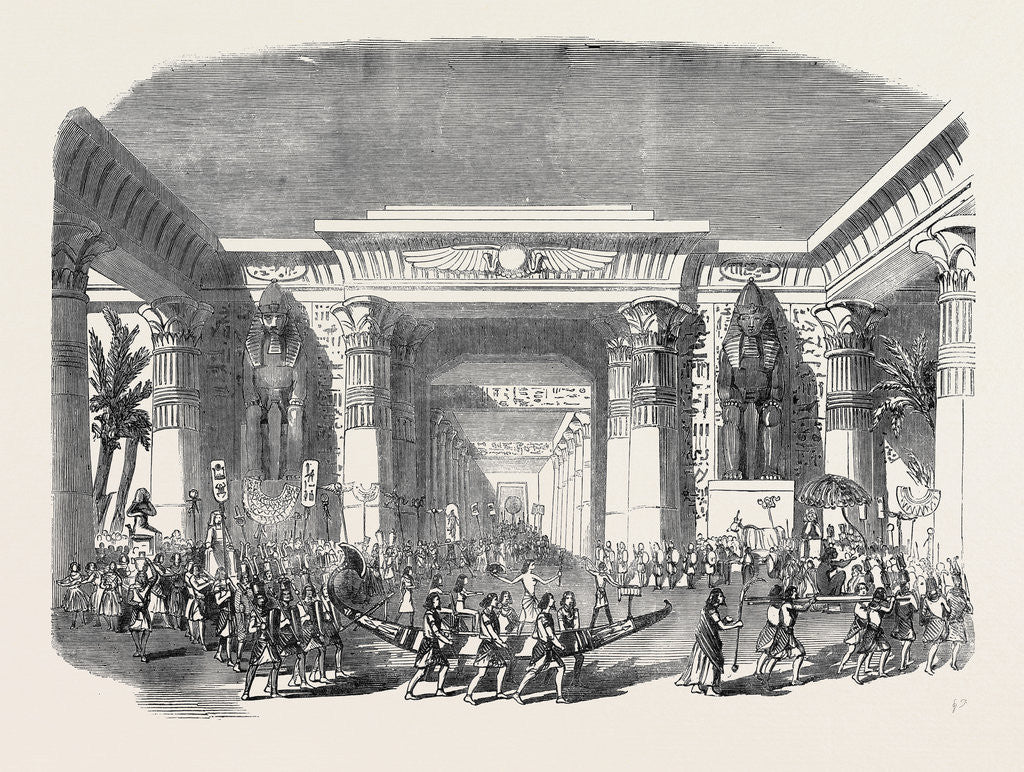 Detail of Scene from the New Egyptian Drama of Nitocris, at Drury Lane Theatre, the Coronation Procession by Anonymous