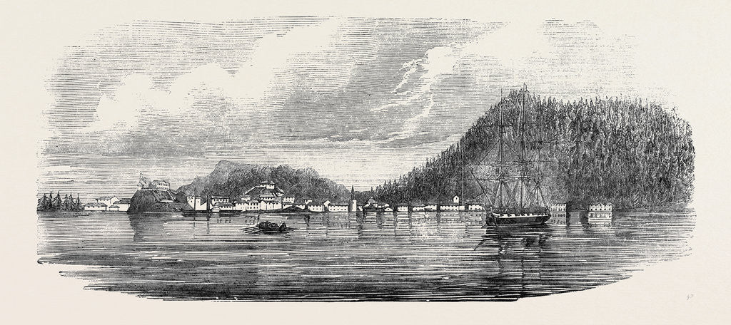 Detail of Sitka, the Russian Possession on the North-West Coast of America by Anonymous