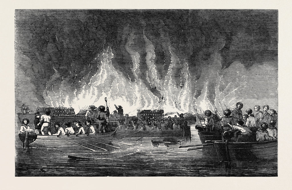 Detail of Destruction of Russian Vessels at Old Salis. by Anonymous