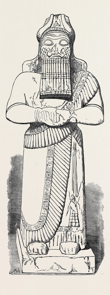 Detail of Recent Discoveries at Nineveh: Colossal Statue by Anonymous