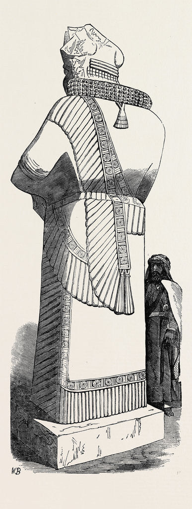 Detail of Recent Discoveries at Nineveh: Colossal Statue by Anonymous