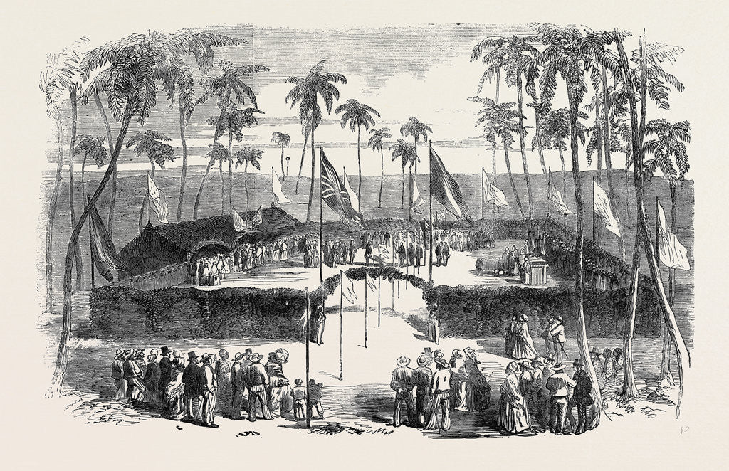 Detail of Commencement of the Pernambuco Railway, on the Island of Nogueira by Anonymous