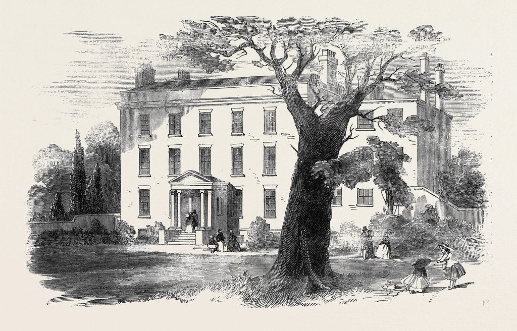 Detail of The Warehousemen and Clerks' Schools, Hatcham-Grove House, New Cross. by Anonymous