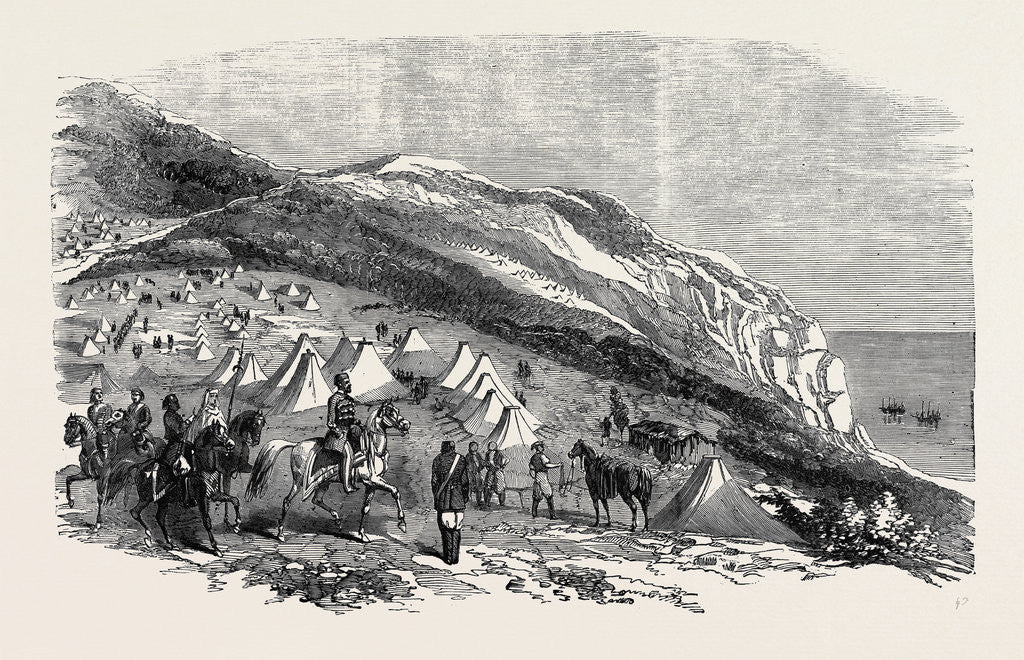 Detail of Encampment of Omer Pacha, Near Souchoum-Kaleh by Anonymous