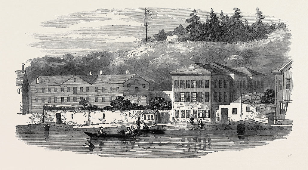 Detail of The Submarine Electric Telegraph Station, on the Bosphorus by Anonymous