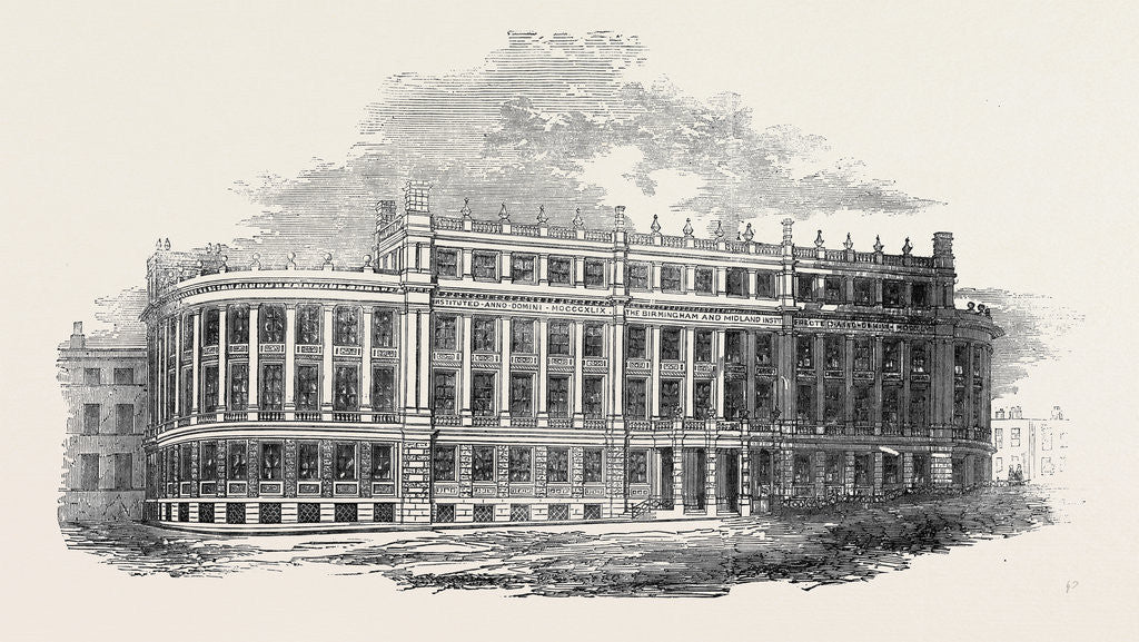 Detail of The Midland Institute, Birmingham. by Anonymous