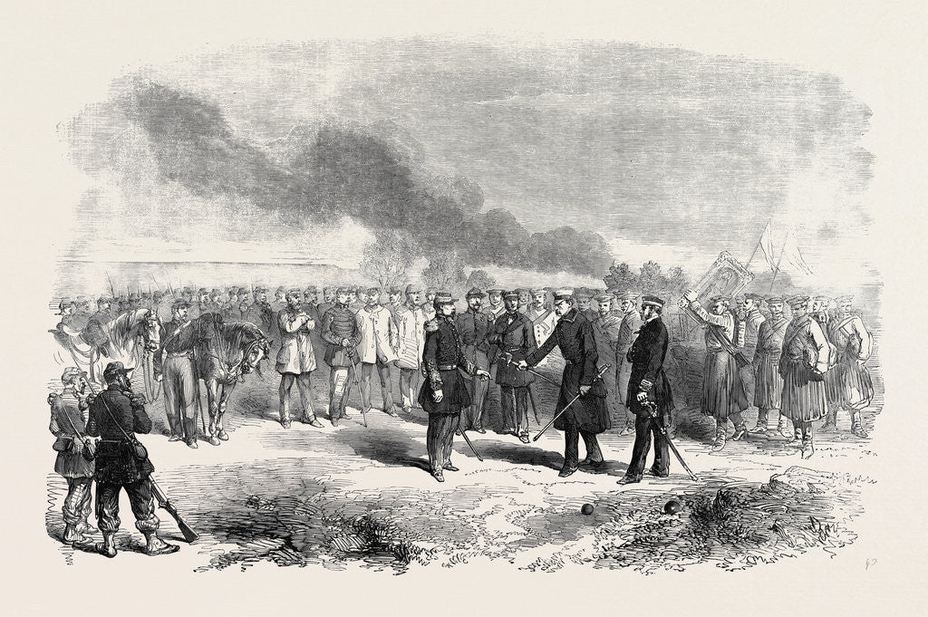 Detail of Surrender of the Russian General at Kinburn by Anonymous