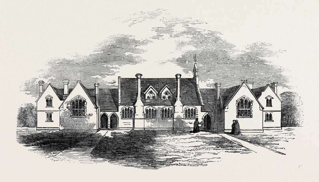 Detail of National and Industrial Schools at Finchley by Anonymous