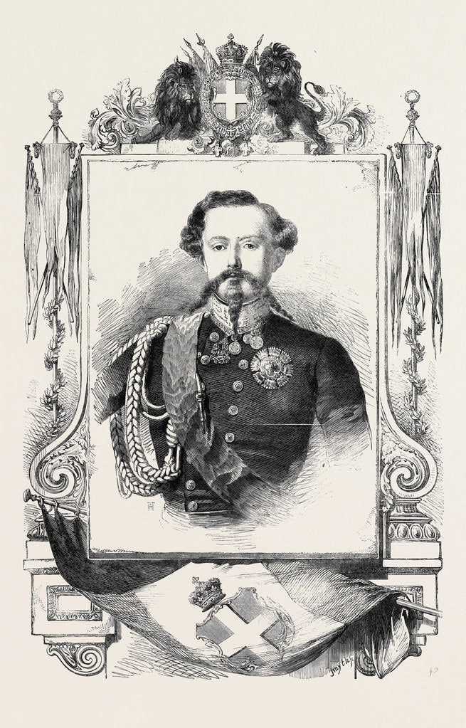 Detail of His Majesty Victor Emmanuel, King of Sardinia by Anonymous