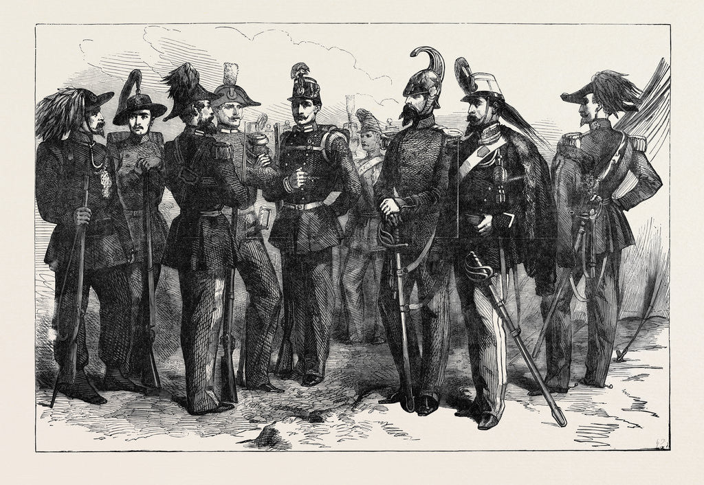 Detail of Cavalry and Infantry of the Sardinian Army by Anonymous