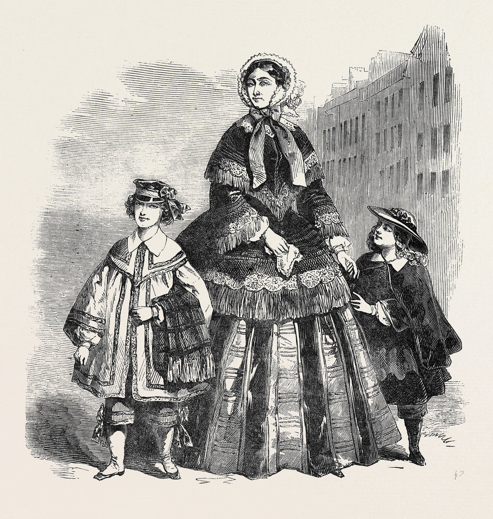 Detail of Paris Fashions for December. by Anonymous