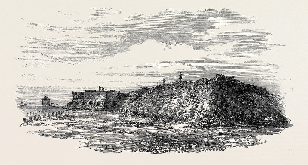 Detail of South West Angle of Kinburn, after the Bombardment by Anonymous