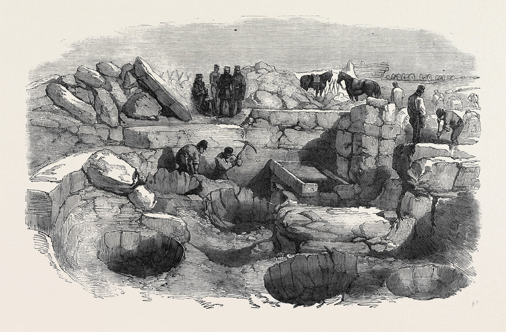 Detail of Remains of an Ancient Building Discovered Near the Headquarters, Sebastopol by Anonymous
