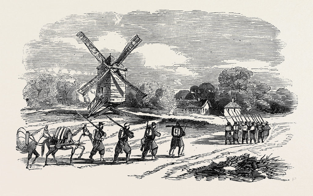 Detail of Village of Poprova, Fourteen Miles from Fort Kinburn by Anonymous