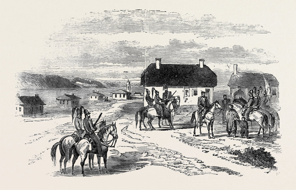 Detail of Village of Petrowska, Seven Miles from Fort Kinburn by Anonymous