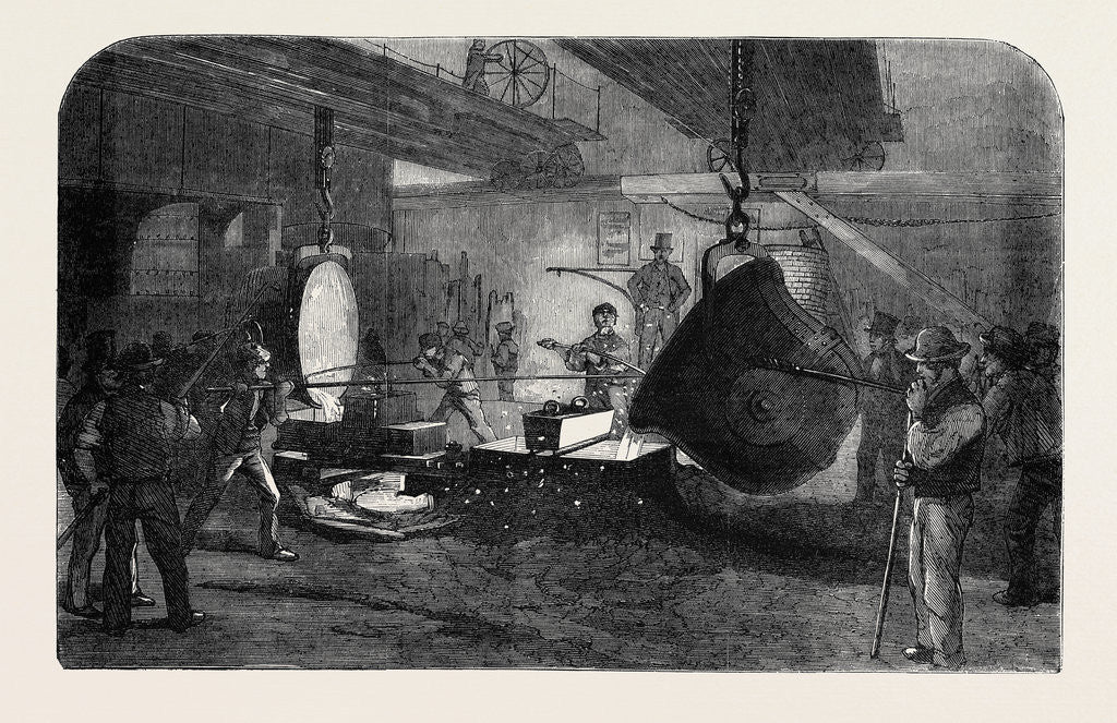 Detail of Mortar Casting, at the Regent's Canal Ironworks by Anonymous