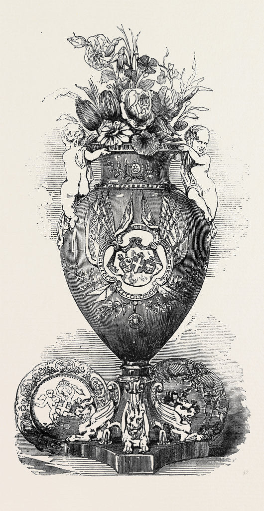 Detail of Porcelain Vase, Manufactured at Coalbrooke Dale, for the Entertainment to the King of Sardinia, at Guildhall by Anonymous