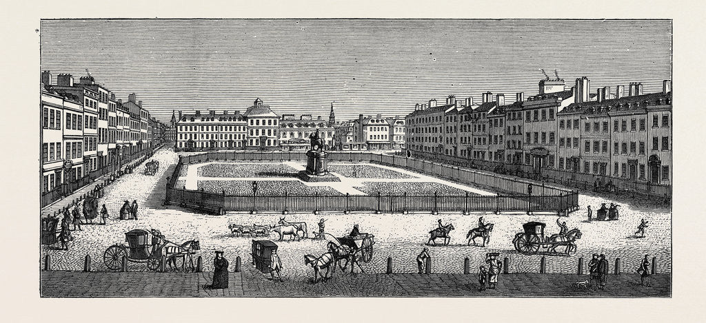Detail of The Square in 1753, the Inauguration of Leicester Square by Anonymous